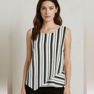 WHBM Striped Blouse